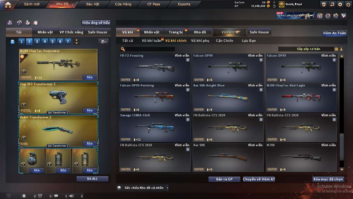 shop acc cf uy tin gia re